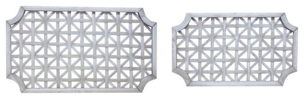 Wall Hanging 2-Piece Set, 16"H, 18.75"H Wood