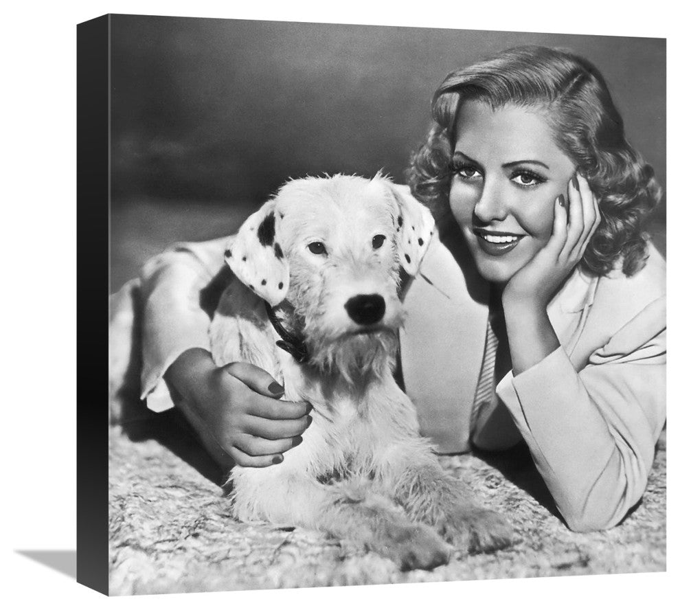 "Jean Arthur" Stretched Canvas Giclee by Hollywood Photo Archive, 16"x16"