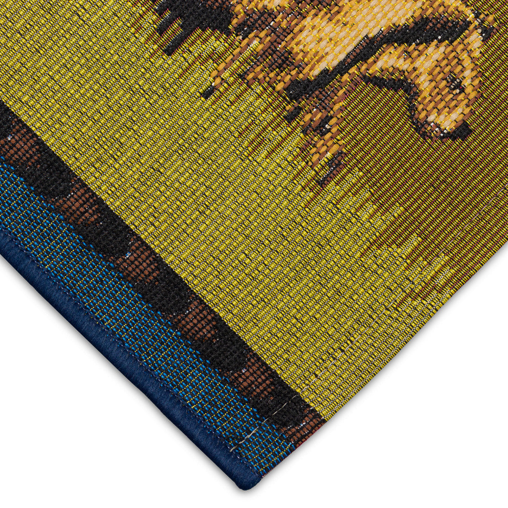 Esencia Bear Family Indoor/Outdoor Mat Brown 2'x2'10"