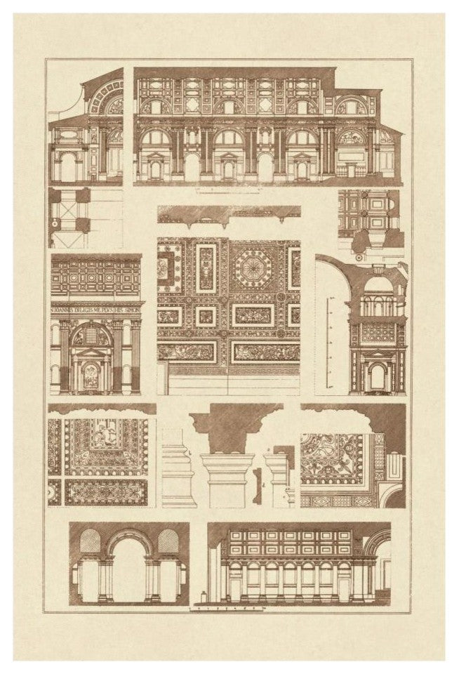 "Barrel Vaults of the Renaissance" Digital Paper Print by J. Buhlmann, 18"x26"