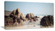 "Large Rocks At Coast Panorama" Seashore Wall Art, 40"x20"