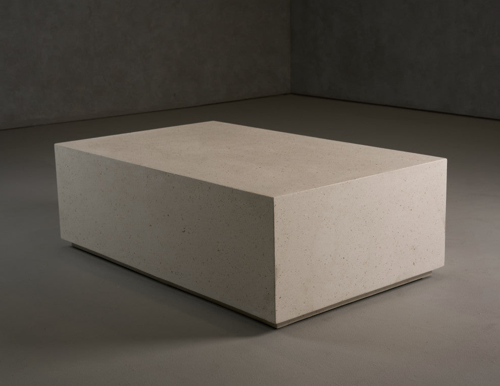 Modrest Fresno Modern Terrazzo Concrete Coffee Table