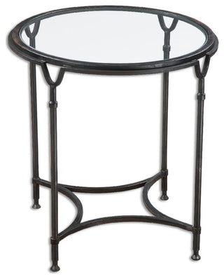 Uttermost Samson Glass Side Table