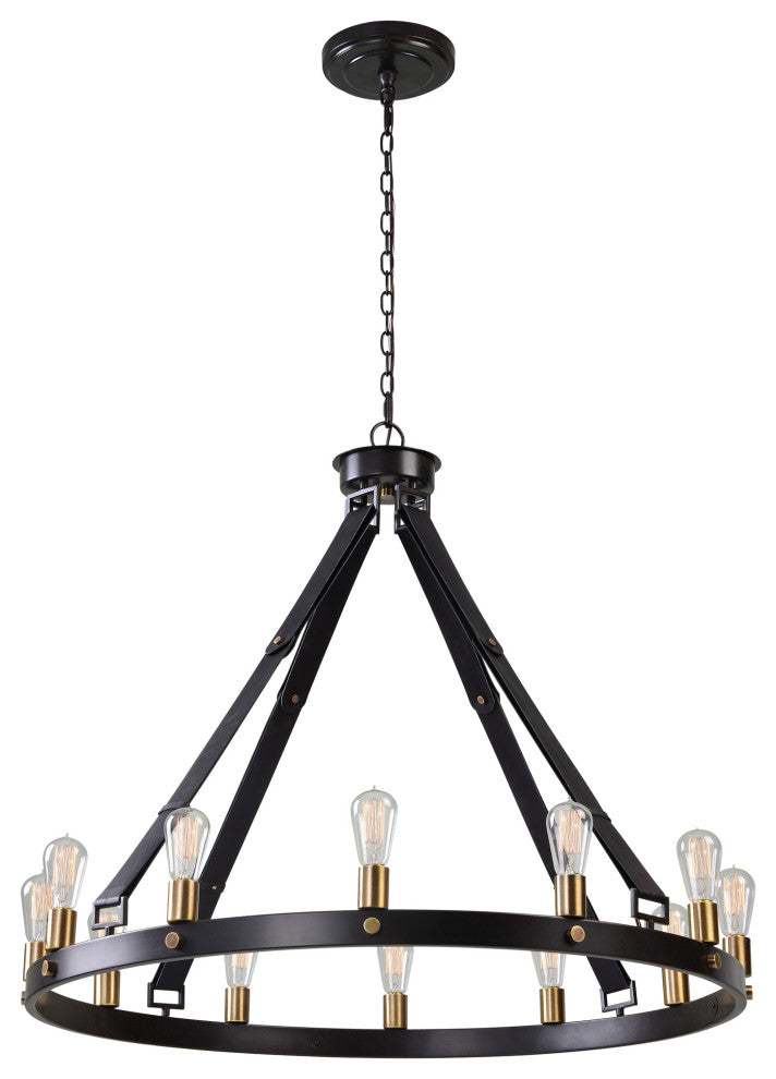 Uttermost Marlow 12 Light 40" Circle Chandelier