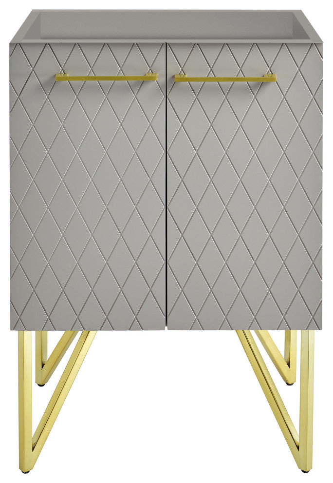 Annecy 24 Diamond Grey Bathroom Vanity Cabinet Only, SM-BV257E