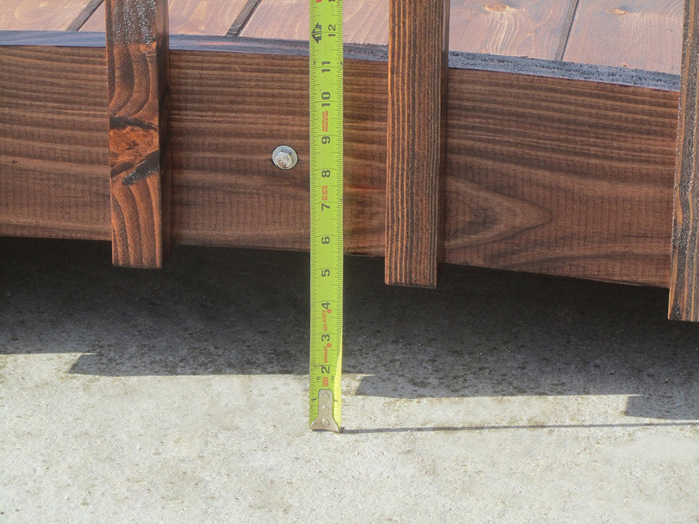 SamsGazebos 8 ft French Country Wood Garden Bridge