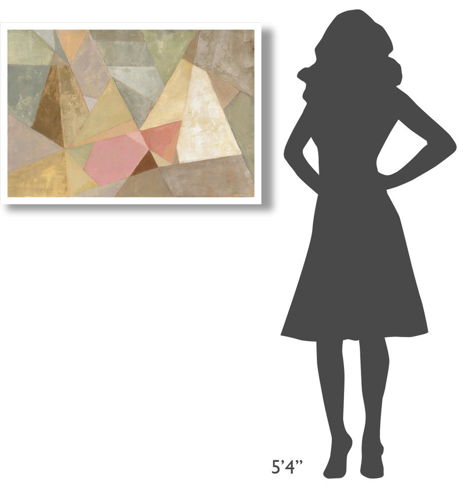 "Geometric Abstract" Digital Paper Print by Silvia Vassileva, 38"x26"