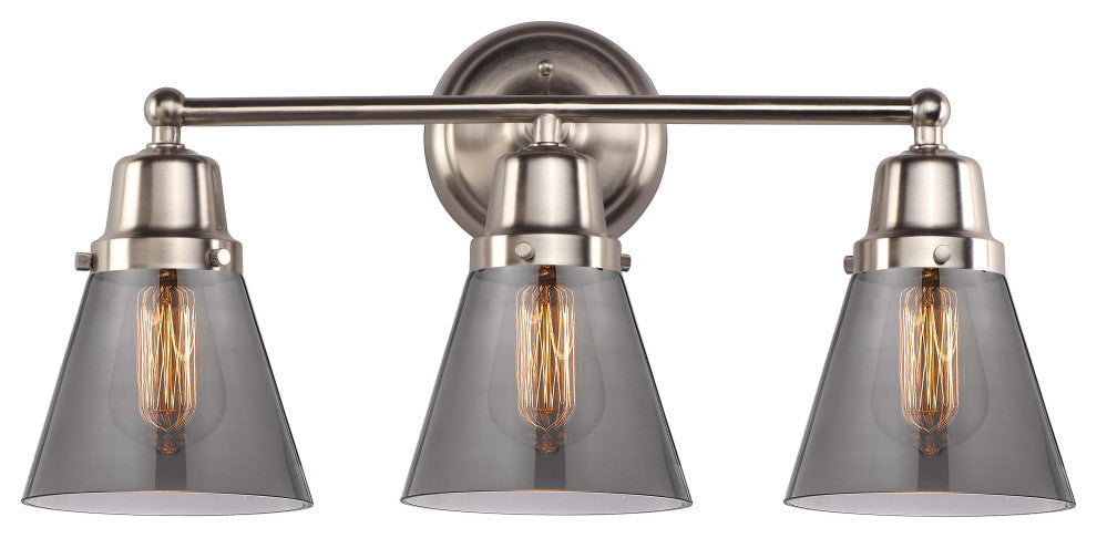 Innovations 623-3W-SN-G63 3-Light Bath Vanity Light, Brushed Satin Nickel