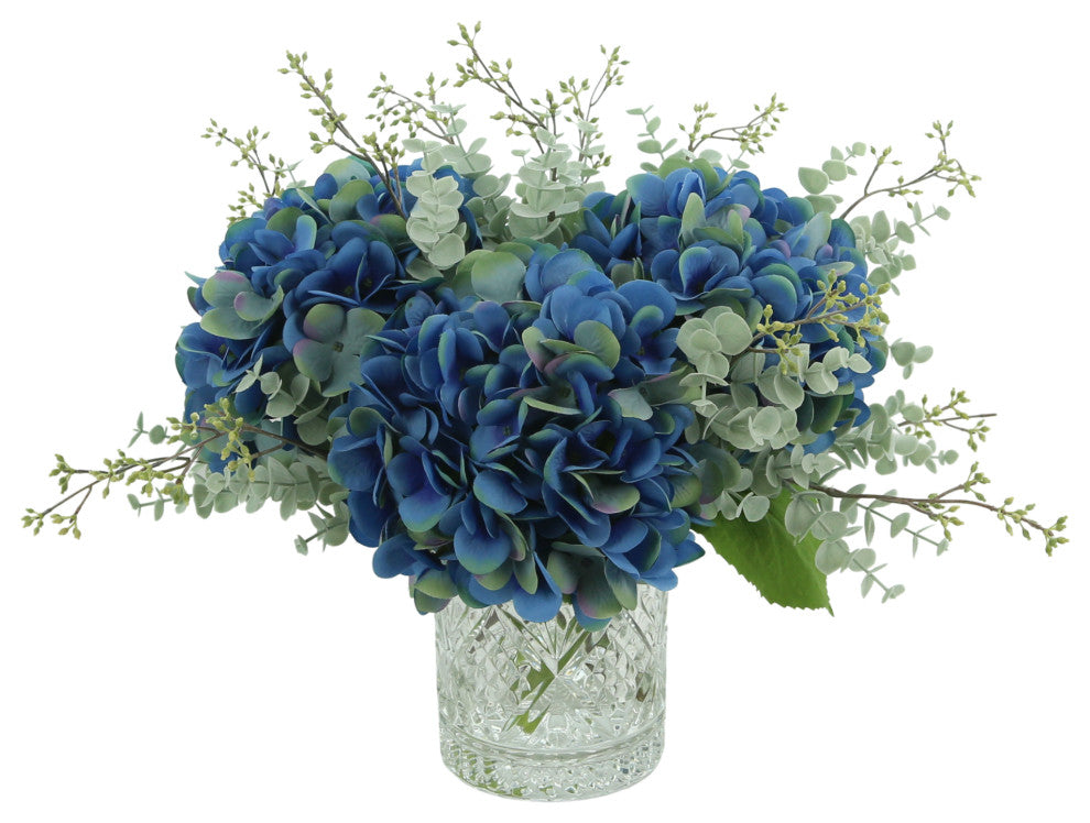 Hydrangea and Eucalyptus