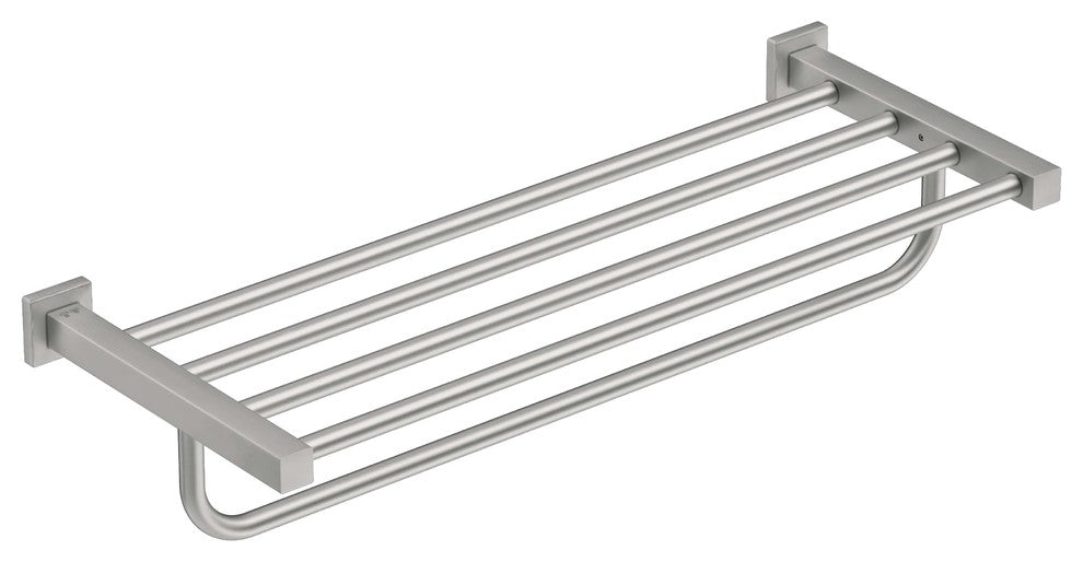 8593 Towel Shelf and Hang Bar 25", Brushed