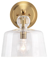Hudson Glass Wall Sconce, Brass