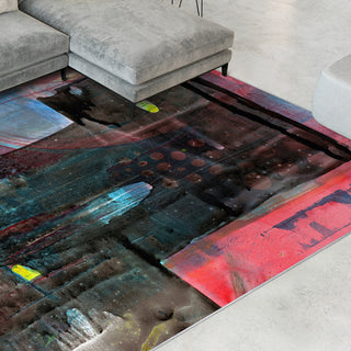 Switching Directions Abstract Art Area Rug, 7.5'x10.3'