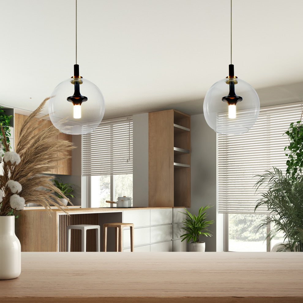 Portofino 7" ETL Certified Integrated LED Pendant, Antique Brass