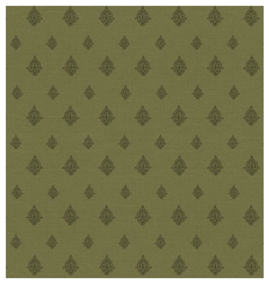"Woodcut Pattern I" Digital Paper Print by Daphne Brissonnet, 40"x42"