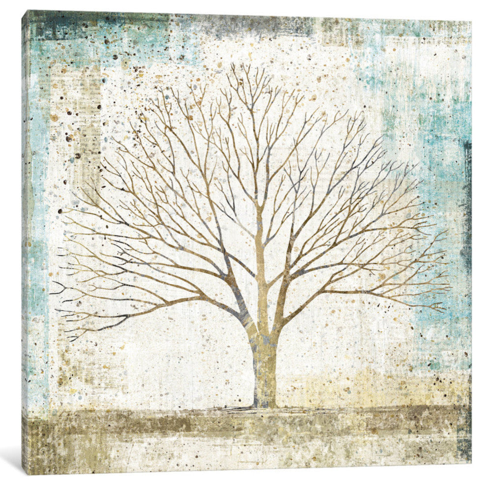 "Solitary Tree Collage" by All That Glitters, 12x12x1.5