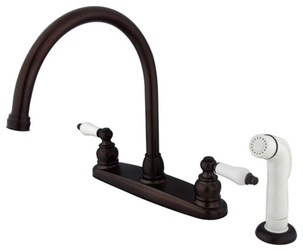 Kingston Brass Centerset Kitchen Faucet, Oil Rubbed Bronze