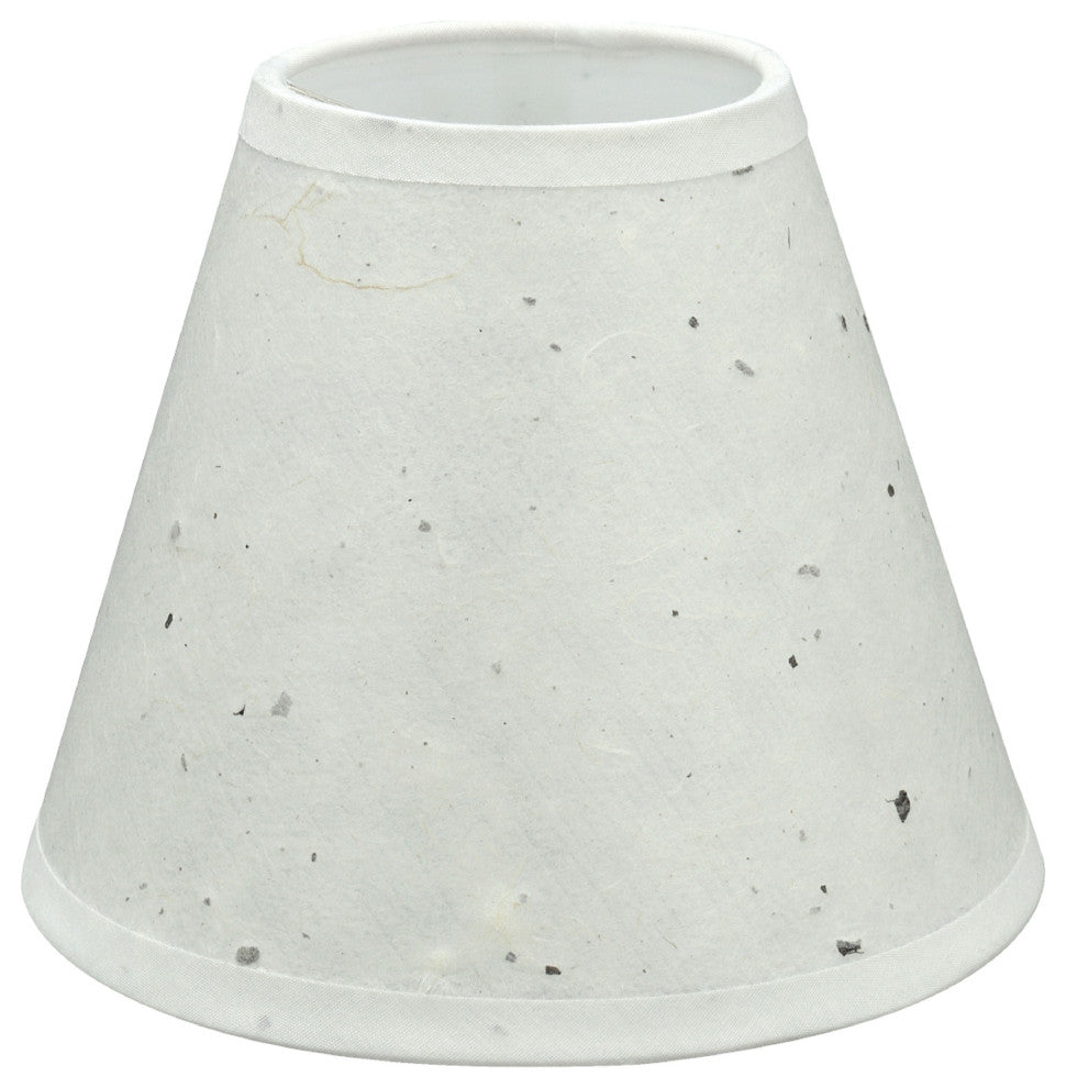 32116-9 Small Hardback Empire Chandelier Clip On Lamp Shade Off White 3"x6"x5"