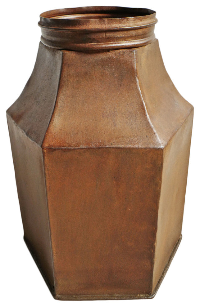 Consigned Vintage Iron Industrial Canister