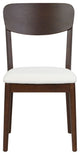 Safavieh Couture Portman Wood Dining Chair, Walnut/White