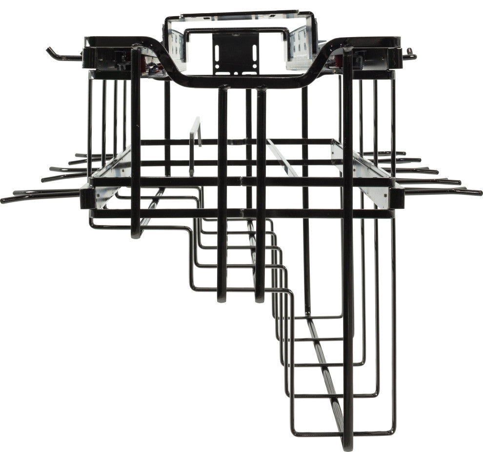 STORAGE WITH STYLE Â® Hanging Pan Organizer with Lid Storage, Black Nickel Finish