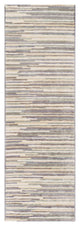 Surya Quartz QTZ-5035 4'x6' Rug, Navy/Medium Gray/Cream/Khaki/Ice Blue