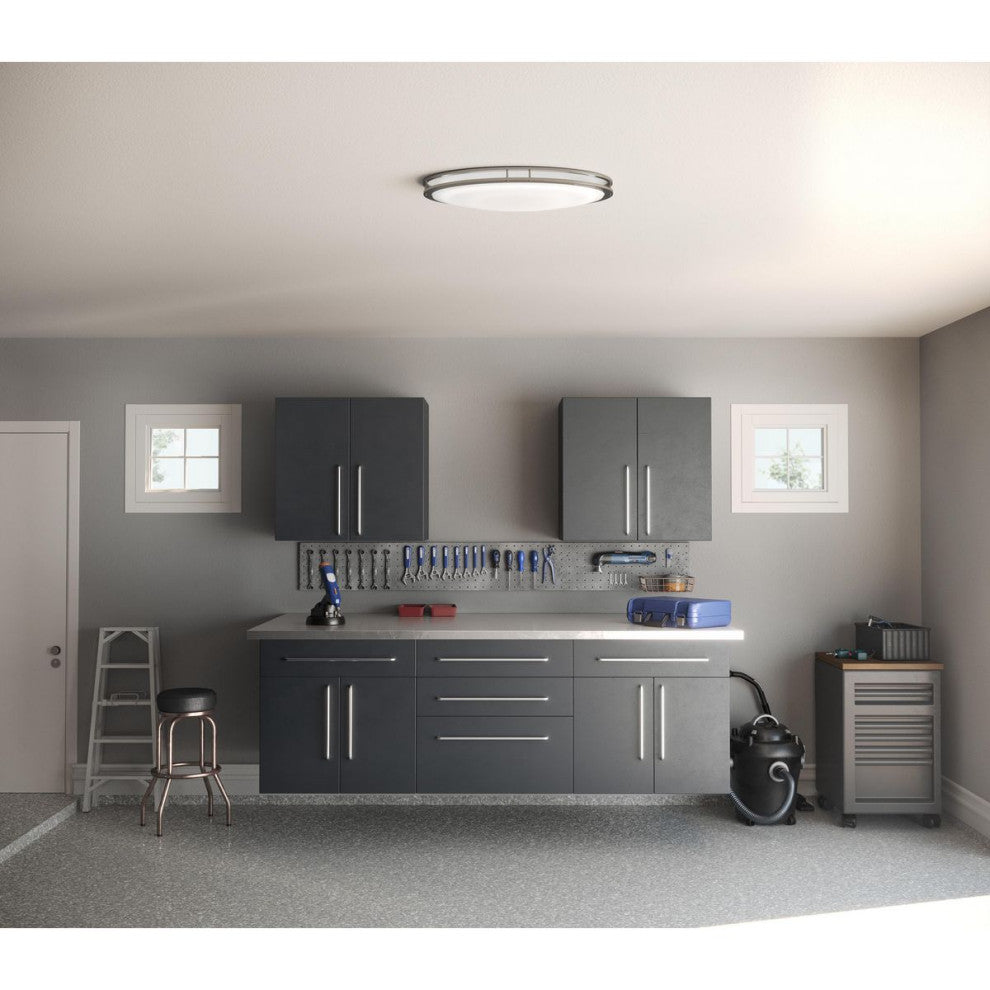 Abide 5-CCT LED Brushed Nickel 32.28" XL Flush Mount Light