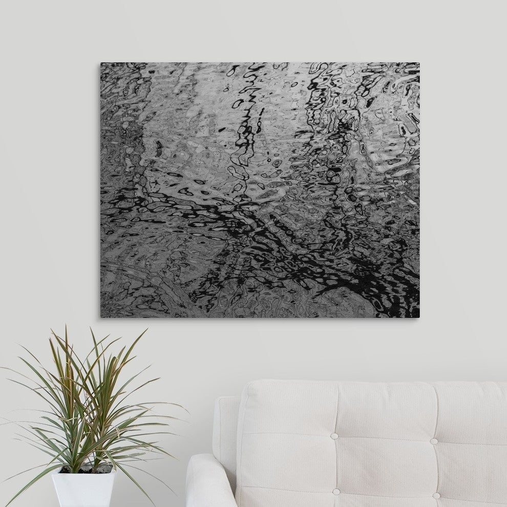 "Liquid Metal I" Wrapped Canvas Art Print, 30"x24"x1.5"
