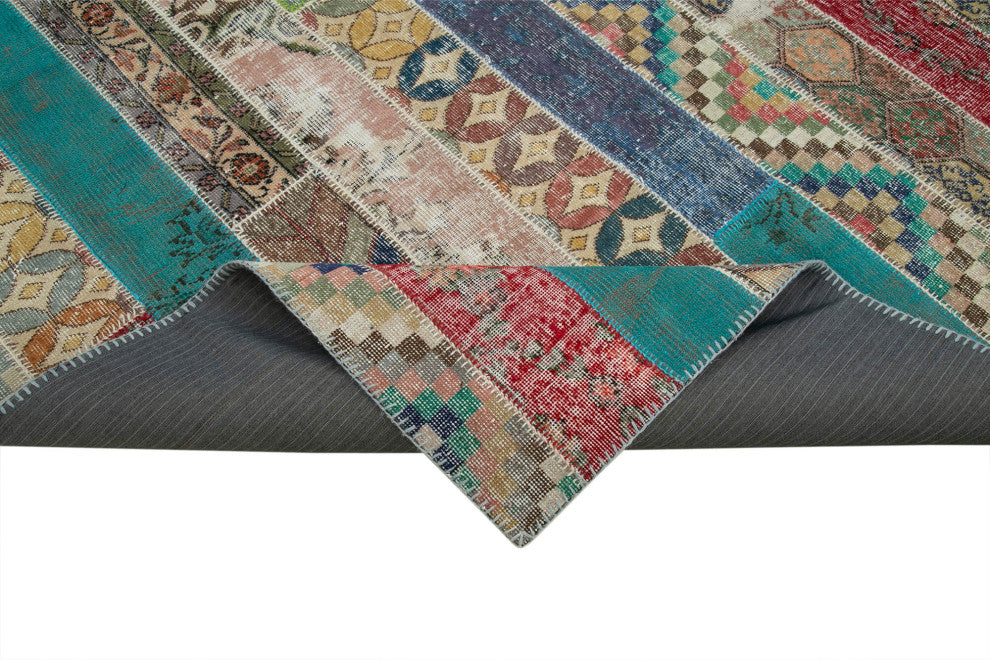 Rug N Carpet - Handmade Anatolian 6' 8" x 10' 0" Rustic Patchwork Area Rug