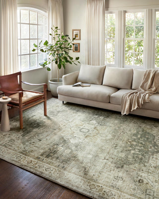 Loloi II Plush, Cloud-Like Texture ROS-09 Sage, Beige Sample Swatch