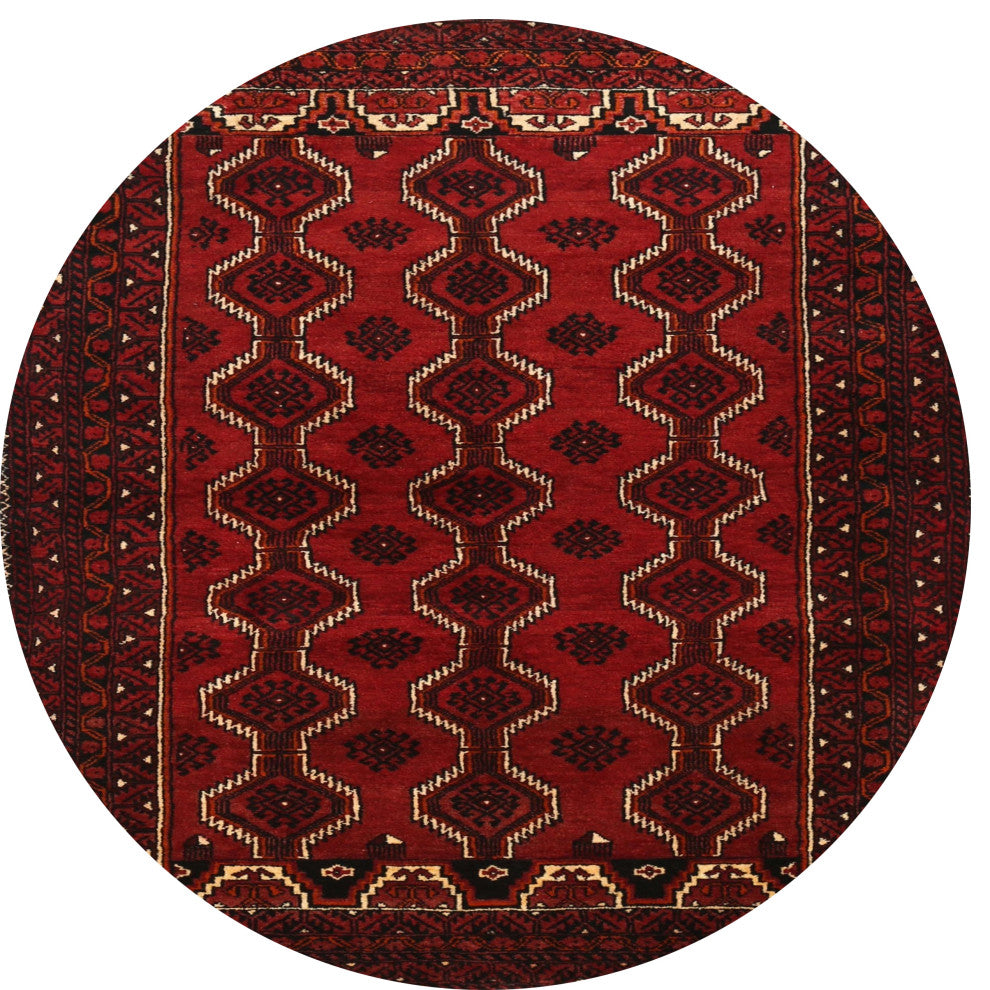 Ahgly Company Indoor Round Traditional Area Rugs, 4' Round