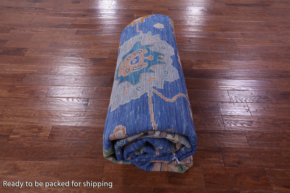 10' 6" X 14' 1" Turkish Oushak Handmade Wool Rug - Q13563