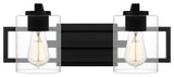 Quoizel LANS8618 Lansdowne 2 Light 18"W Bathroom Vanity Light - Matte Black