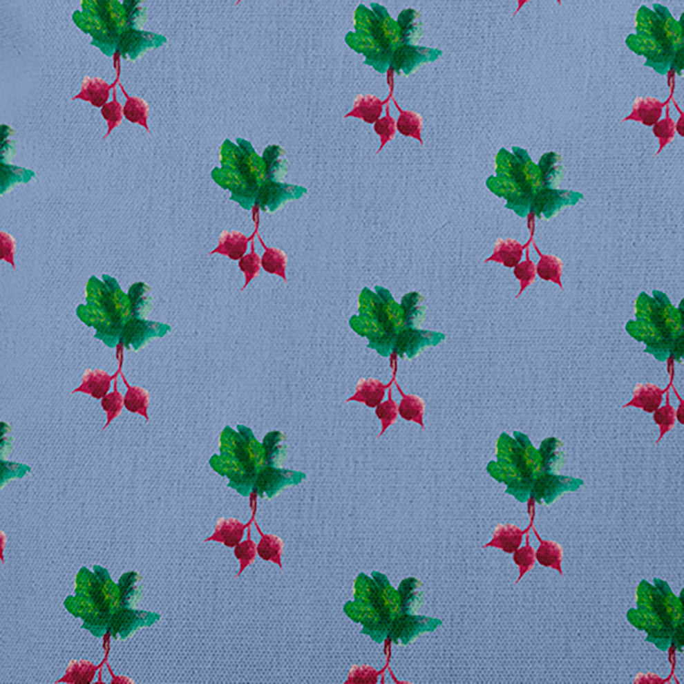 Radishes Pattern Decorative Throw Pillow, Cornflower, 20"x20"