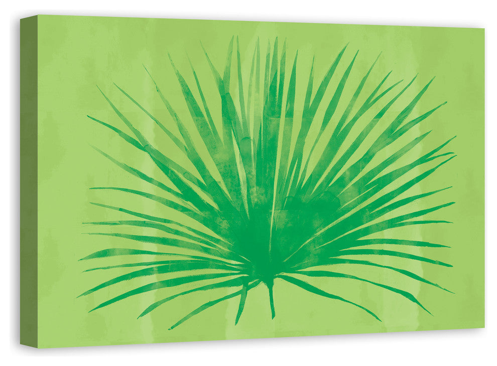 Tropical Green Palm 24x36 Canvas Wall Art