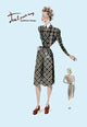 Casual Plaid Dress- Fine Art Giclee Print 24" x 36"