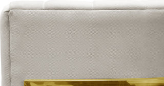 Magnolia Spotted Cream Chair with Gold - Cream