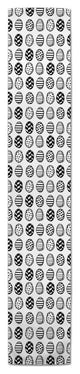Black and White Egg Pattern 16x90 Table Runner
