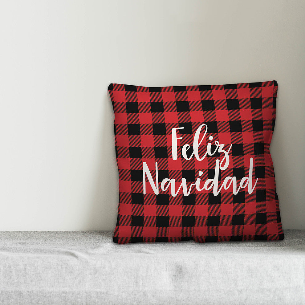 Falala, Tartan Plaid 18x18 Throw Pillow Cover