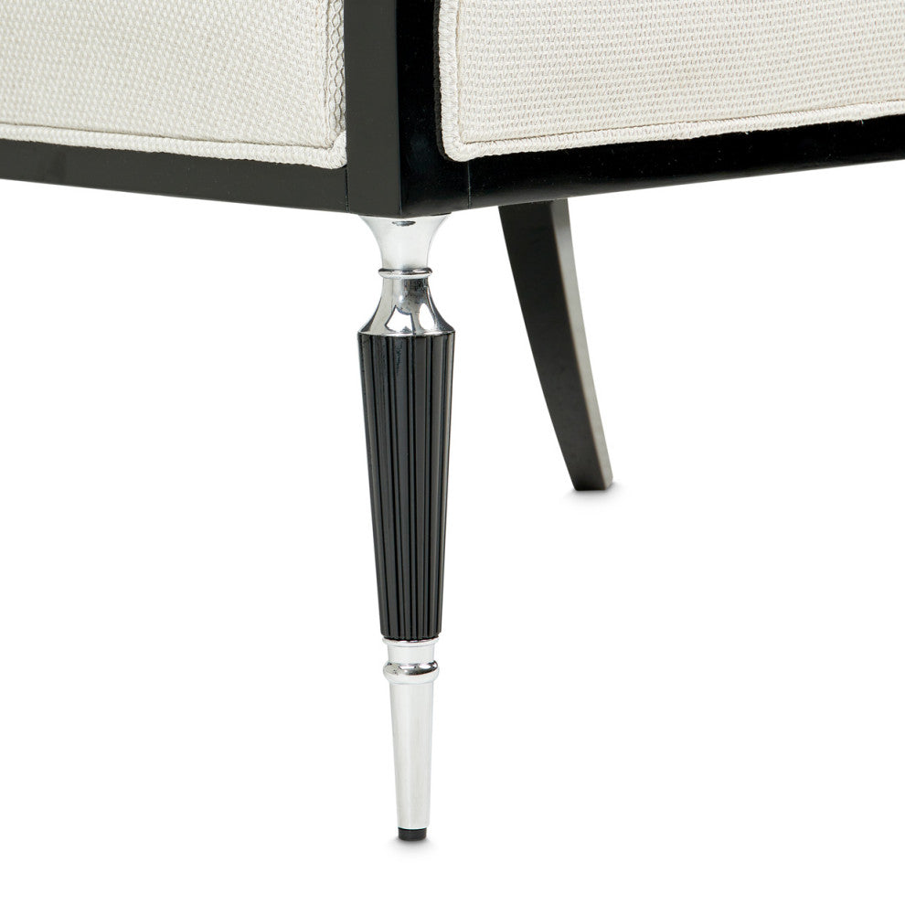 La Francaise Accent Chair Cafe au Lait/Black