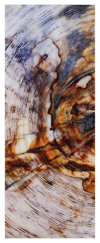 "Impact A"  Abstract Wall Art Frameless Free Floating Tempered Glass
