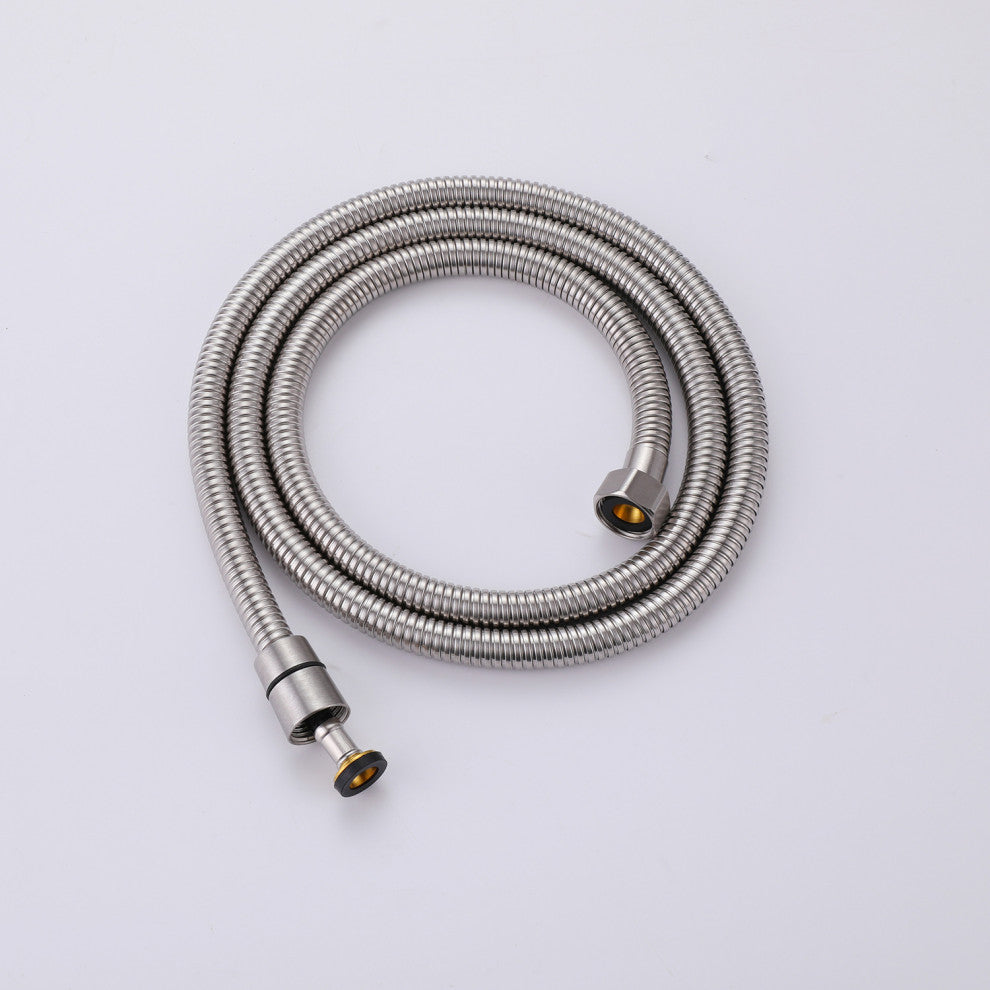 Luxury Thermostatic Shower System with Rough-in Valve & Waterfall Showerhead, Br