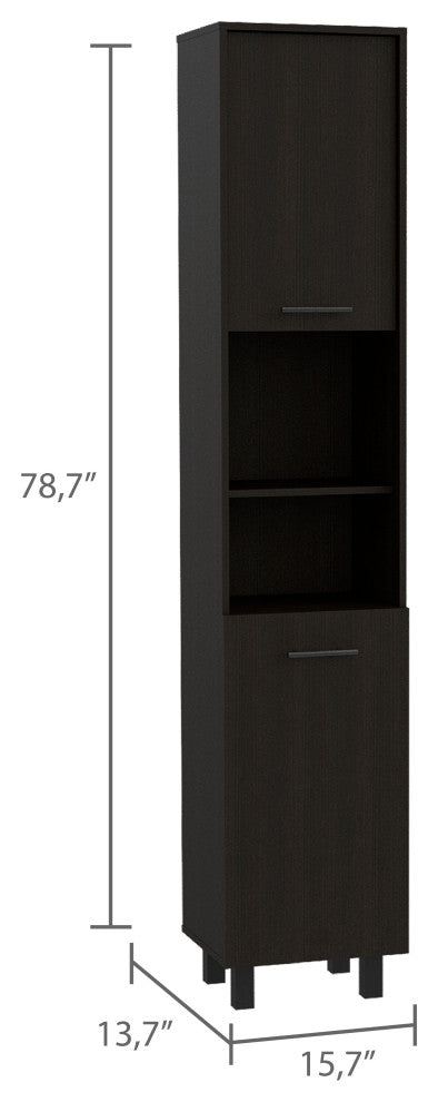 Ikaria Kitchen Pantry, Black Wengue