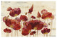 "Red Flowers on Marble" Digital Paper Print by Silvia Vassileva, 62"x42"