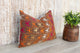 Anshi Antique Indian Folk Lumbar Pillow