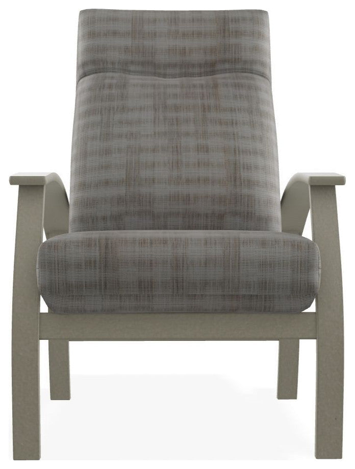 Belle Isle Cushion Outdoor Adjustable Back Chair, Illusion Plaid Birch/Storm