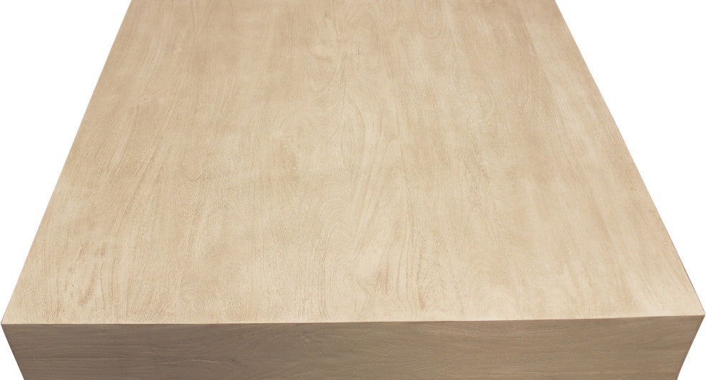 Flagstaff 72" Solid Wood Cocktail Table, Stone Natural