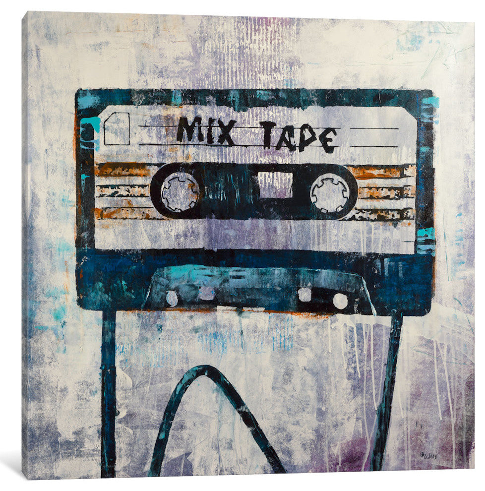 "Mix Tape" by Francis Ward, Canvas Print, 12"x12"