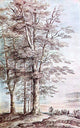 Lucas Van Uden Landscape With Tall Trees Wall Decal