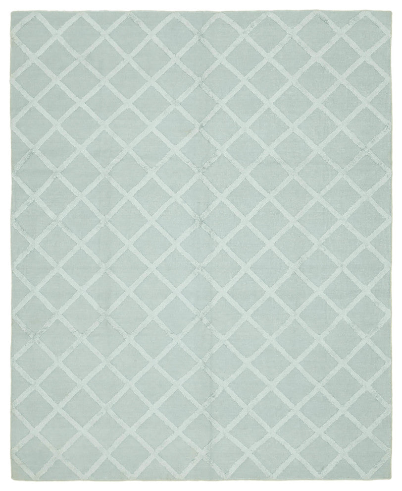Rug N Carpet - Hand-knotted Modern Design 8' 1'' x 10' 0'' Wool Unique Kilim Rug