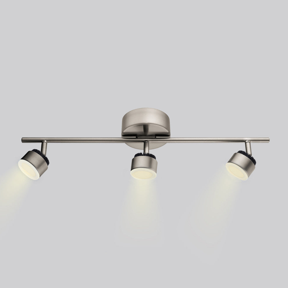 Armento 1, 3-LED Track Light, Matte Nickel Finish
